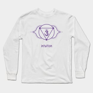 Chakra 3ème Oeil - Intuition Long Sleeve T-Shirt